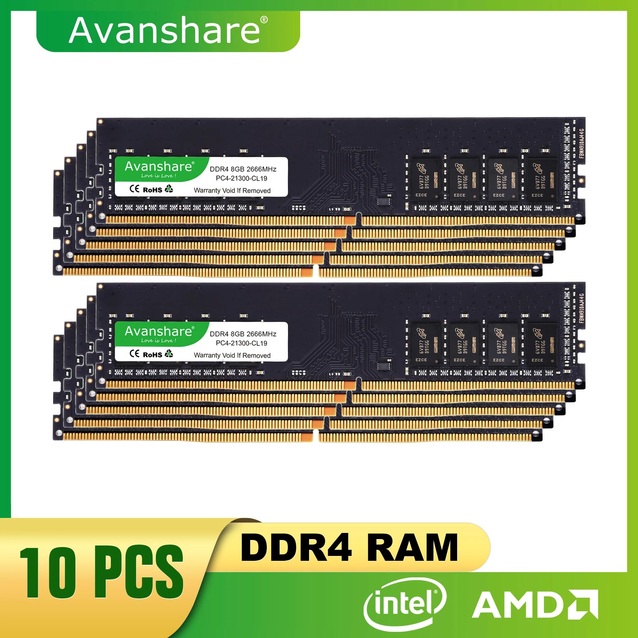 Avanshare RAM ũž ޸, DDR4, 4GB, 8GB, 16GB, 2400MHz, 2666MHz, PC4 19200, 21300U, 288 , 1.2V,  ECC UDIMM ޸, Ddr
